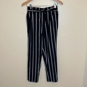 Streetwear Society Black Striped Pants